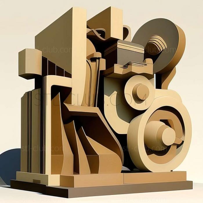 3D model Charles Sheeler American artist (STL)